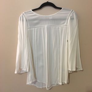 White, sheer, blouse